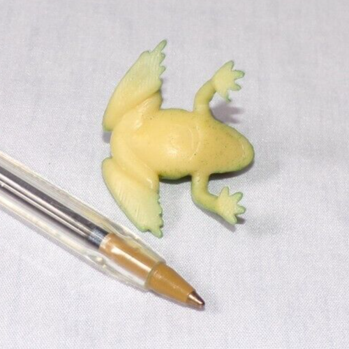 Miniature Dollhouse Fairy Garden Toy Frog Figurine Plastic Green Toad 1.1" - Picture 4 of 4