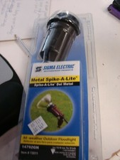 NEW Sigma Electric 14792GN Metal Spike-A-Lite Outdoor Floodlight #72011 
