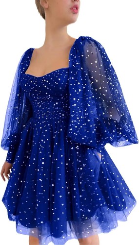 Brillante Vestido de Baile de graduación para Mujer Brillo Estrella Vestidos de Fiesta de Noche - Imagen 150 de 184
