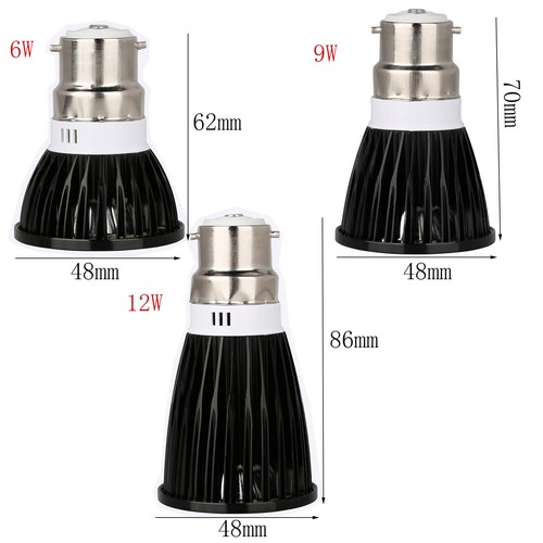 12W 6W 9W GU10 E27 MR16 Dimmable LED Spotlight Bulbs COB 220V 12V 110V Lamp RL - Picture 20 of 22