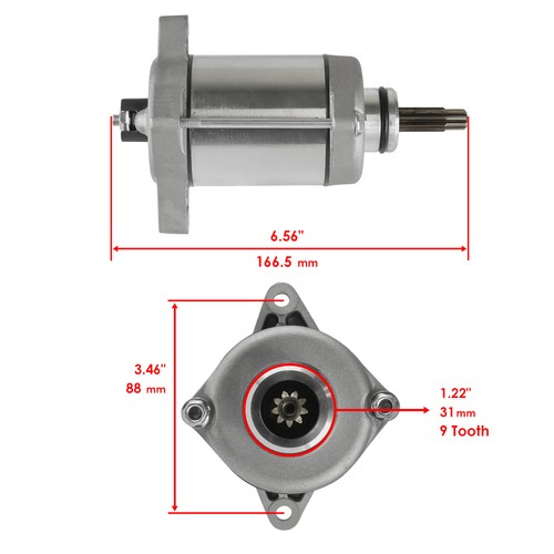 Starter for Honda TRX420 Fa1 TRX420FA2 TRX420 FE1 Rancher 420 4X4 2014-2025 - Picture 2 of 7