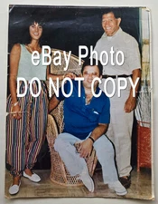 Sonny Franzese and Daughter Gia Large Prison Photo - Inscribed to Sonny - Mafia