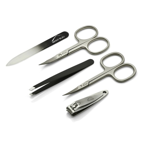 Mont Bleu 5-piece Manicure Set with crystal nail file Öko-Lederetui GNU BLUE - Bild 5 von 26