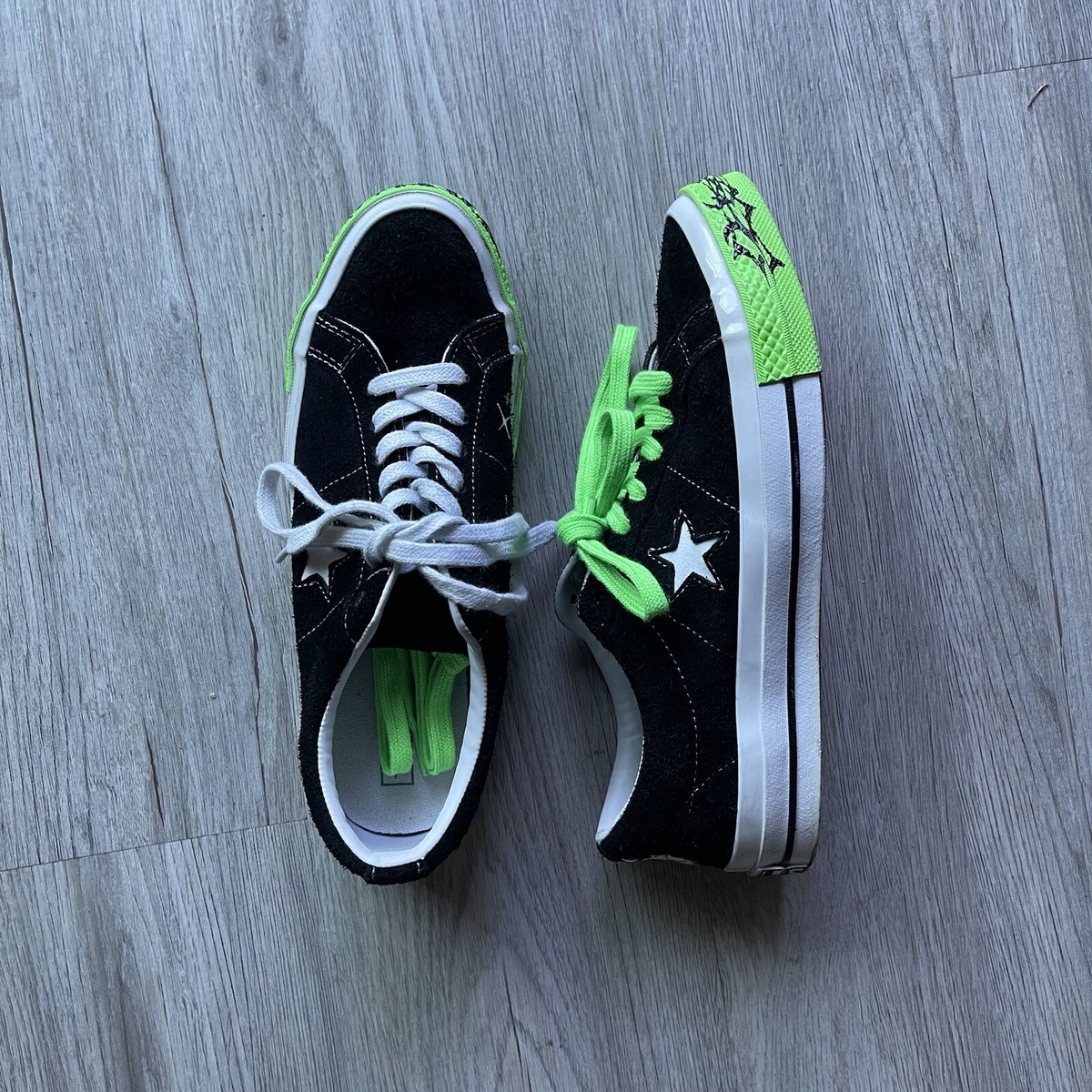Converse One Star Ox Sad Boys Yung Lean Black Suede size 8.5