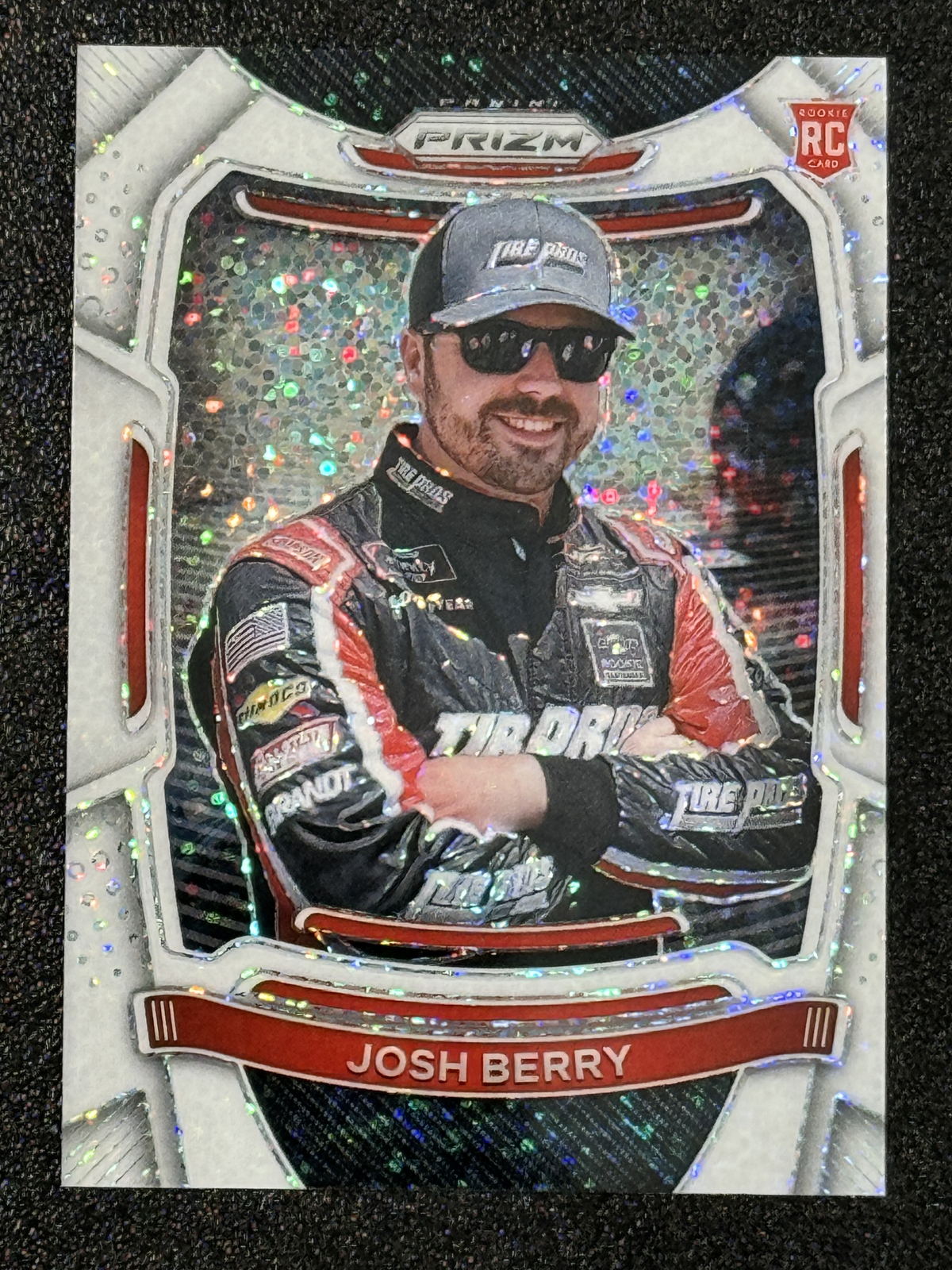 2021 National Treasures Racing #20 Josh Berry White Sparkle Prizm RC Rookie