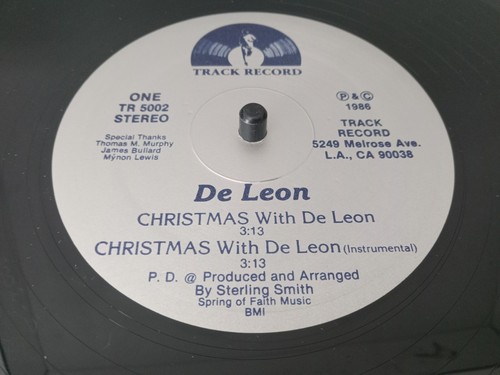 Christmas With De Leon Silent Night VINYL 12" Zoll Single LP 1986 Gospel Funk - Bild 11 von 14