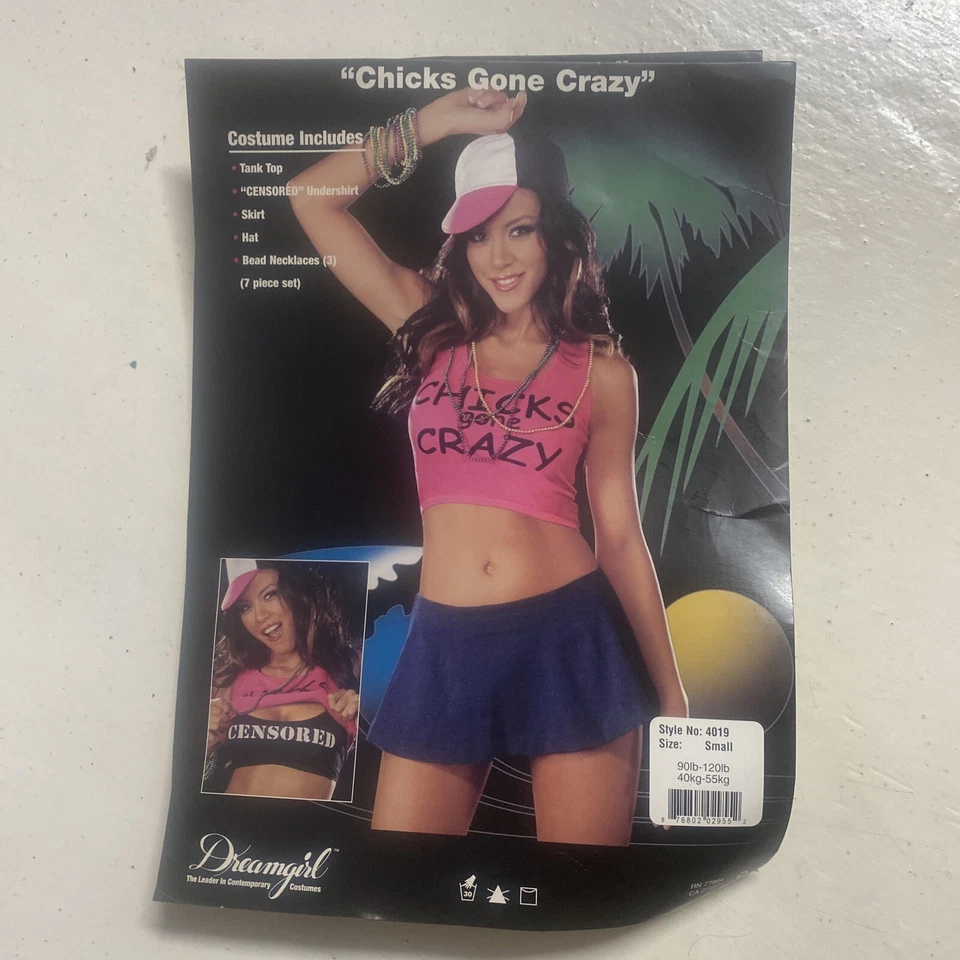 Sexy Disfraz para Adulto Dreamgirl Chicas Locas Divertidas Mordaza Divertidas Talla PEQUEÑA Foto 2 de 4