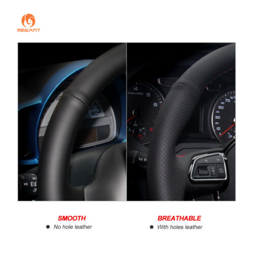 Leather Steering Wheel Cover for VW Golf 5 Mk5 2007 Passat B6 Tiguan Jetta - Picture 9 of 9