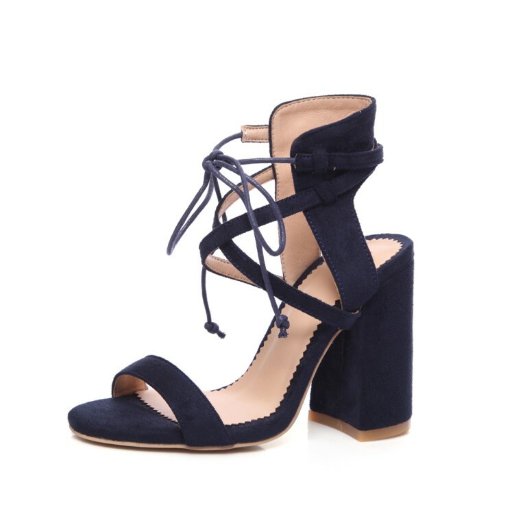 Summer Womens Clubwear Block Very High High High Heel Round Toe Suede Leather shoes US10.5 ac44d9 Summer Womens Clubwear Block Very High High High Heel Round Toe Suede Leather shoes US10.5 ac44d9