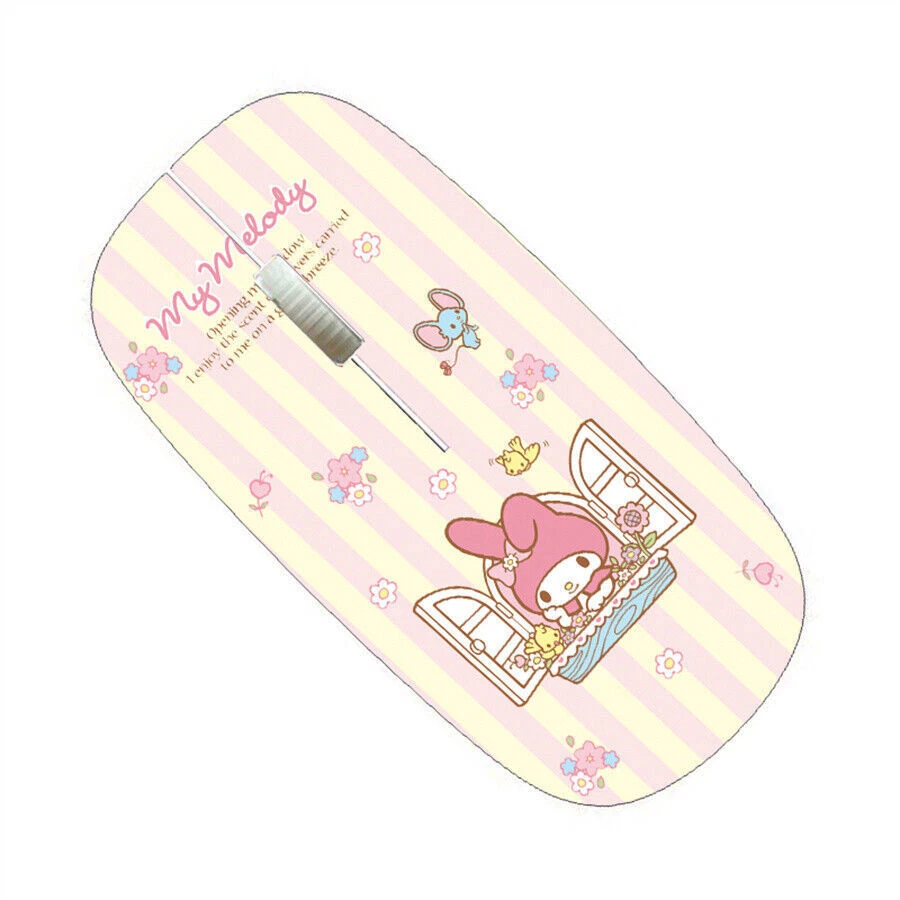 Cute My Melody USB Pink Wireless Mouse Cartoon Laptop Gaming Remote Mice Gift - Image 4 of 4