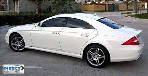 Mercedes CLS W219 2005-10 Brabus Style 3pcs Flush Mount Trunk Spoiler Made USA