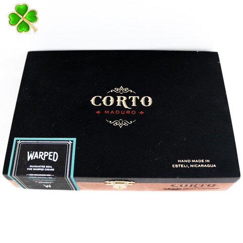 Corto Petit Corona Maduro Empty Wood Cigar Box 8" x 5.5" x 1.75" - Picture 11 of 12