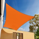 Orange 24ft Rectangle Sun Shade Sail Patio Yard Pool Canopy Shelter Shade Cover