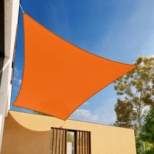 Orange 24ft Rectangle Sun Shade Sail Patio Yard Pool Canopy Shelter Shade Cover