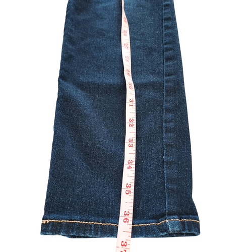 American Eagle Womens Sz. 8 Super Stretch Skinny Leg Denim Blue Jeans Dark Wash - Picture 11 of 11