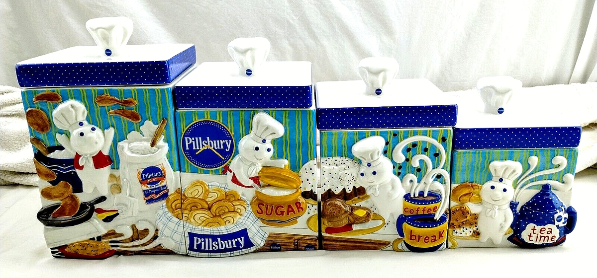 DANBURY MINT 2000 The Pillsbury Doughboy Canister Collection