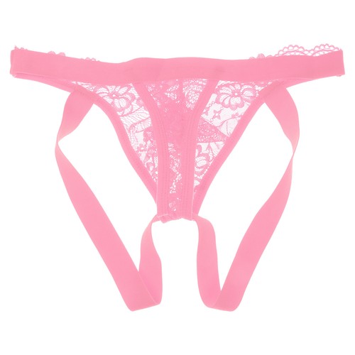 Herren Blumen Spitze Slips G-String niedriger Bund offener Po Tangas Sissy Unterwäsche sexy - Bild 44 von 49