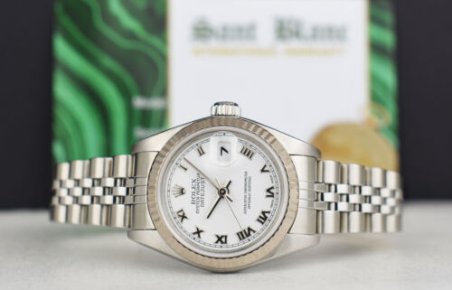 ROLEX - Ladies 26mm White Gold & SS Datejust White Roman Dial 79174 - SANT BLANC - Picture 4 of 7
