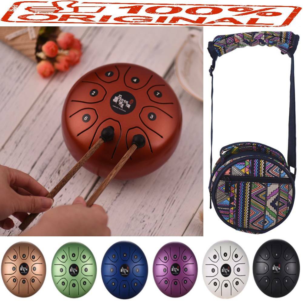 8-Tone C Key Alloy Steel Tongue Drum Percussion Instrument & Mallets & Carry Bag 8-Tone C Key Alloy Steel Tongue Drum Percussion Instrument & Mallets & Carry Bag