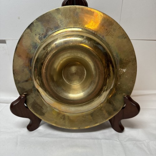Vintage Chinese Zodiac Design Solid Brass Ashtray Incense Holder - Picture 4 of 7