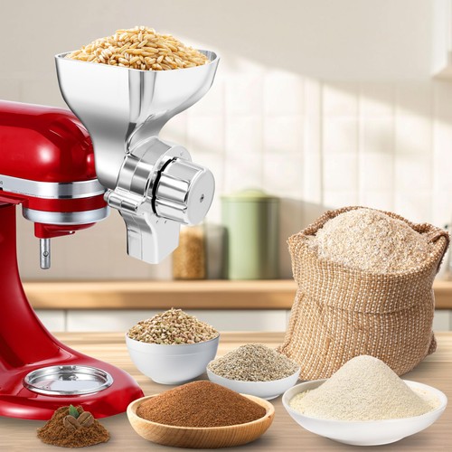 Accesorio de molino de grano de metal para batidora de pie KitchenAid, molino de harina molienda de trigo... - Imagen 8 de 8