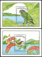 Dominica Stamp 1249-1250  - Birds