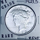 1923 D PEACE SILVER DOLLAR HI GRADE GENUINE U.S. MINT RARE COIN 8565