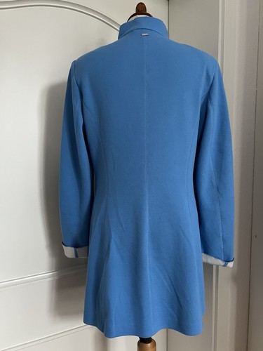 White Label Strickblazer Longblazer Blau Azurblau Gr. 38 - Super - Bild 3 von 13