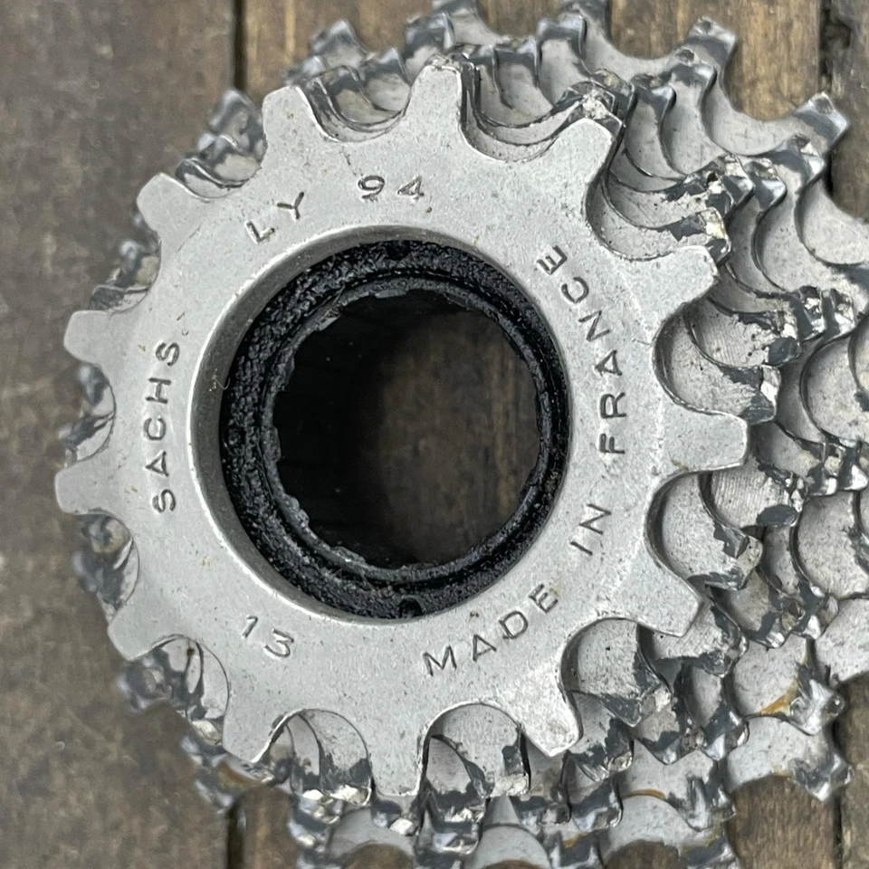 Vintage Sachs LY 94 Freewheel 7-Speed 13-21T Campy Brown 21 Tooth France - Image 4 of 4