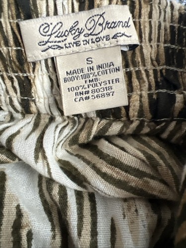Lucky Brand Animal Brown Animal Print Brigette Halter Maxi Dress SZ Small - Picture 13 of 13