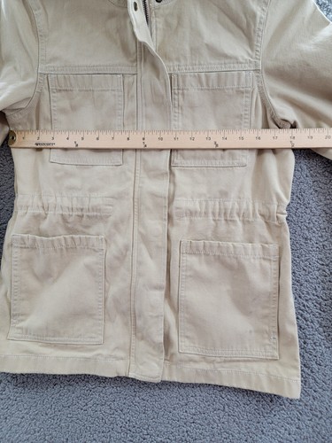 Gloria Vanderbilt Anorak Utility Jacket Women's XS Stonewood Zip Closure L/S~ - Picture 9 of 16
