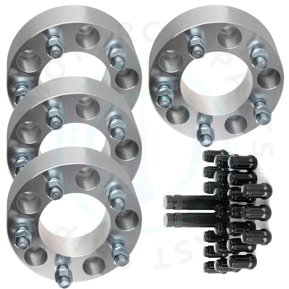 Espaciadores de rueda de 2"5x5 a 5x5 1/2" 23 piezas tuercas con 2 llaves para Jeep Commander Foto 2 de 4