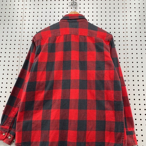 VTG ST John Bay Buffalo Plaid Button Shirt Mens Large Red Black 22.5x28 - Picture 14 of 15