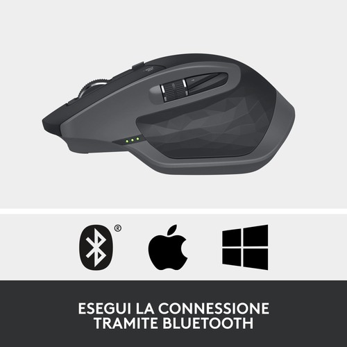 MX Master 2S wireless mouse Bluetooth Edition multistrato scorrimento veloce - Foto 7 di 24