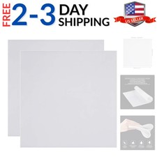 2PCS 11.8x11.8 White Silicone Rubber Sheet Plate 2mm Thick High Temperature R...