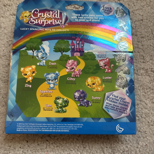 Crystal Surprise Serie 1 Haustiere Figuren Dash Glitzernder Glanz Sonnig Cra-Z-Art Charms - Bild 2 von 2