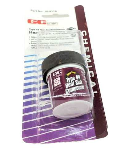 Type 44 Silicone Heat Sink Compound - 1/2 Fl. Oz. Jar - GC 10-8118 - Afbeelding 2 van 3