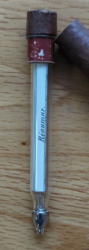 Antique 19th Century Réaumur Scale Medical Thermometer Disguised as Cigar - Picture 6 of 8