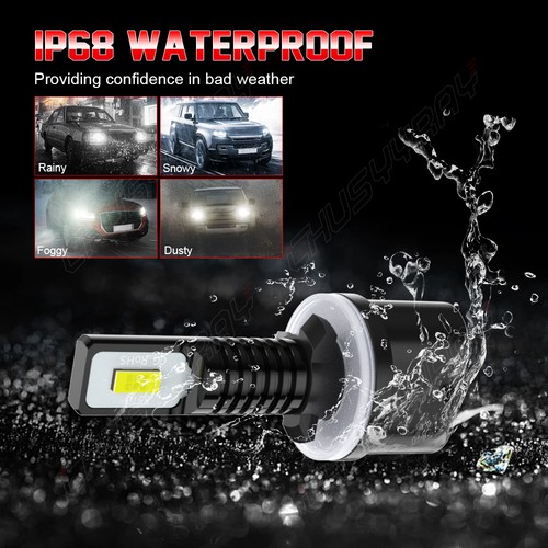 For Dodge Dakota 1997-2000 2-Sides LED Headlight High Low Beam Fog Light Bulbs - Picture 14 of 16