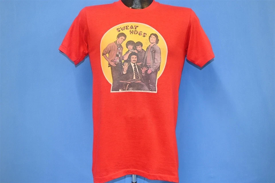 vintage 80s WELCOME BACK KOTTER SWEATHOGS ASCEND IRON ON RED t-shirt SMALL S - Image 2 of 4
