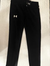 NWT Under Armour Black Athletic Jogger Sweatpants Boys Size YOUTH Medium