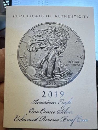 2019 American Eagle One Ounce Silver Eagle Enhanced Reverse Proof Coin