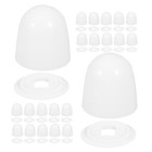  24 Pcs Dekorative Toilettenschraubenabdeckungen Für Toilettenbodenschrauben