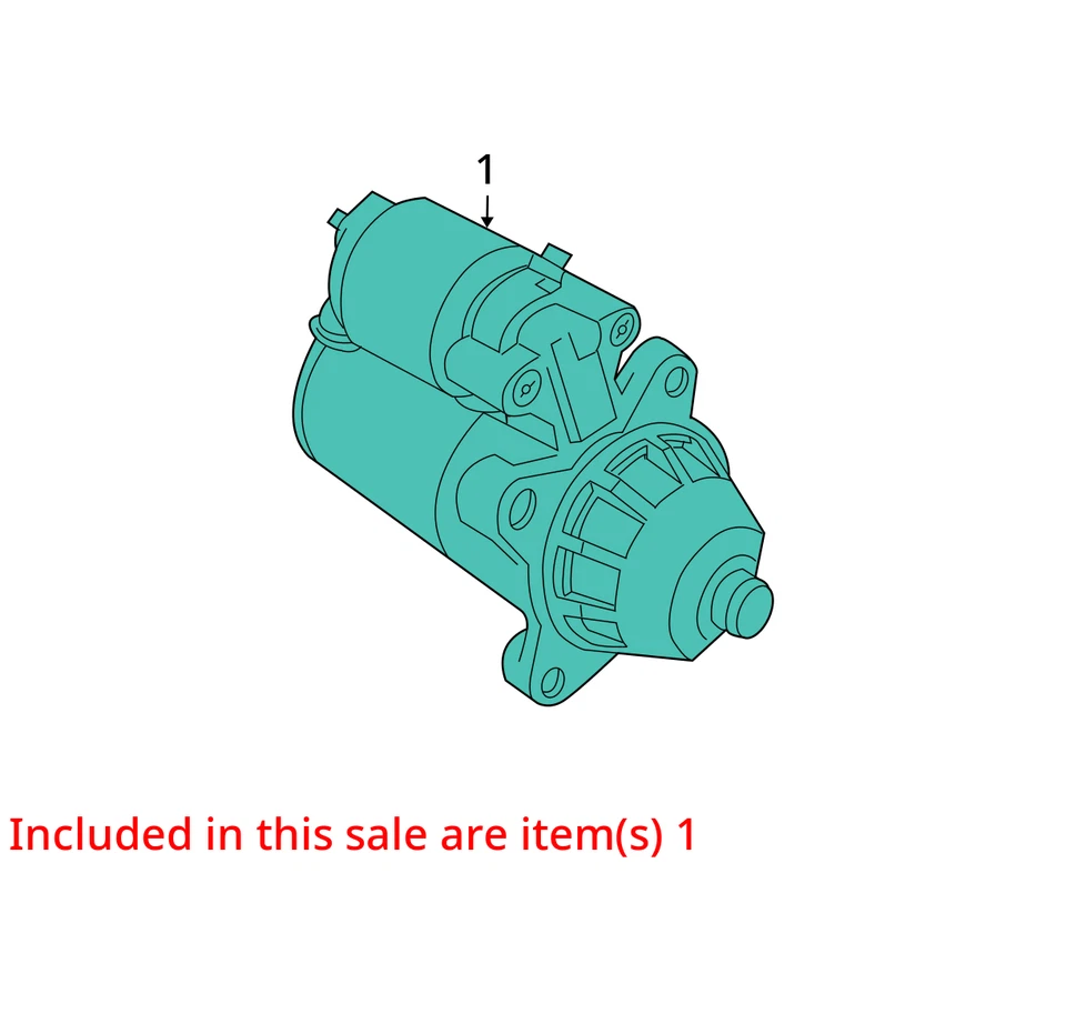 Motor de arranque Mercury Grand Marquis 1996-2004 142 k millas OEM LKQ Foto 4 de 4