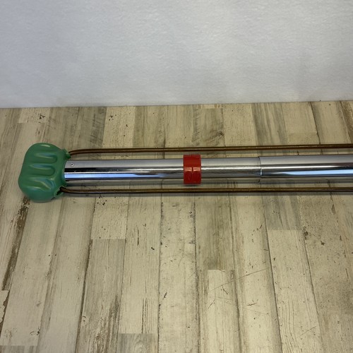 BULLWORKER ISOMETRIC EXERCISER POWERMETER BAR Vintage Green Chrome - Picture 2 of 12