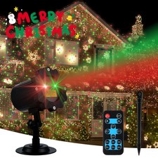 Christmas Laser R G LED Projector Light Moving Outdoor Landscape Stage Xmas Lamp