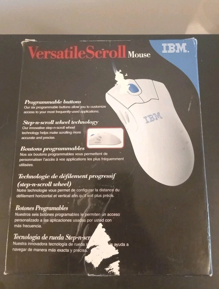 Rare Vintage IBM 6 Button PS/2 MO02W Trackball Versatile Scroll Mouse - Image 2 of 4
