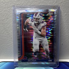 Topps Chrome 2025 Joey Bosa Buffalo Bills Pulsar Refractor #36 Football Card
