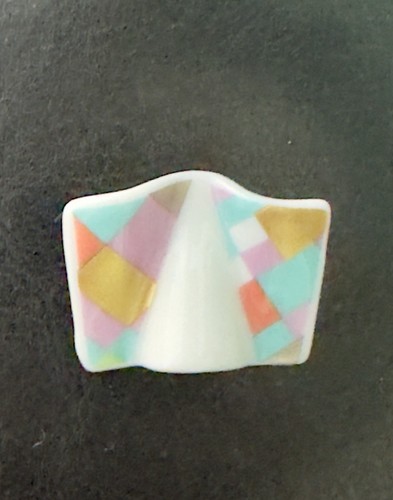 Broche de porcelana Rosenthal Studio-Line Tapio Aktivkala arlequín Alemania - Imagen 2 de 5