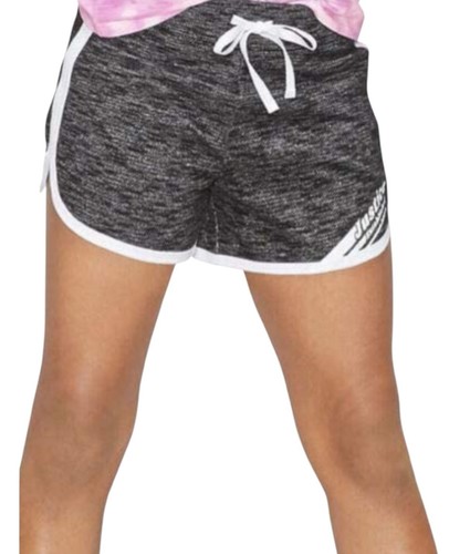 Justice Girls Dolphin Shorts Black Size 10 Cotton Elastic Waistband Logo - Picture 1 of 10